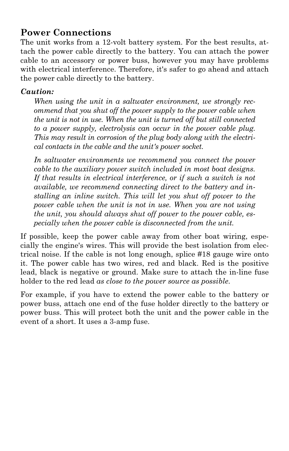 Power connections | Eagle Electronics FishElite User Manual | Page 40 / 204