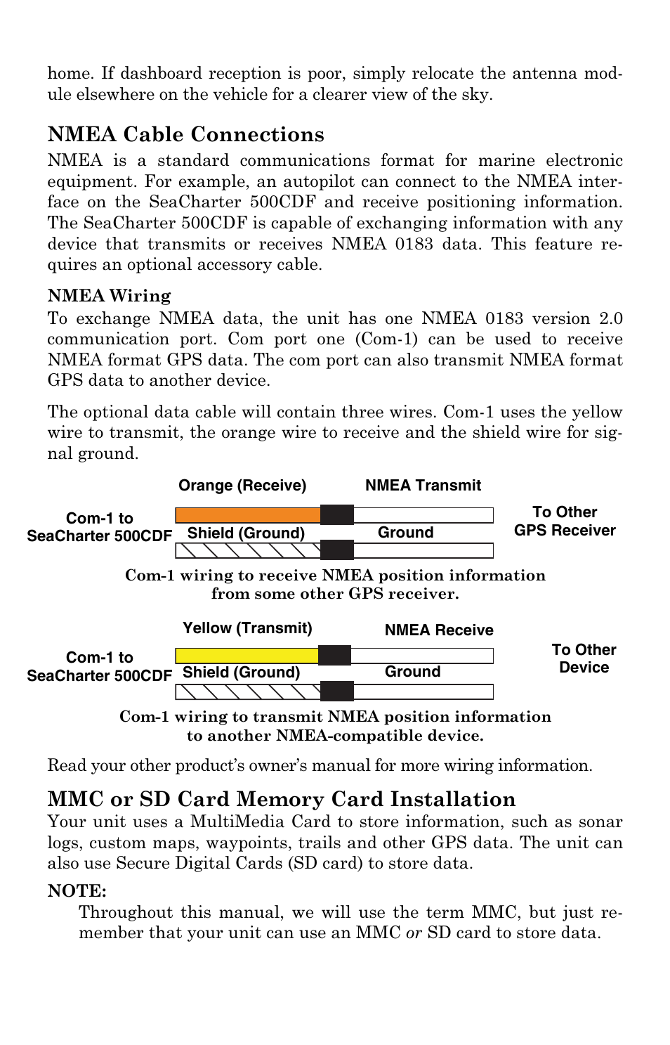 Nmea cable connections | Eagle Electronics FishElite User Manual | Page 46 / 204