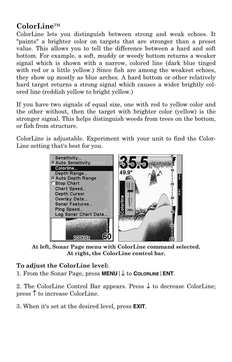 Colorline | Eagle Electronics FishElite User Manual | Page 67 / 204