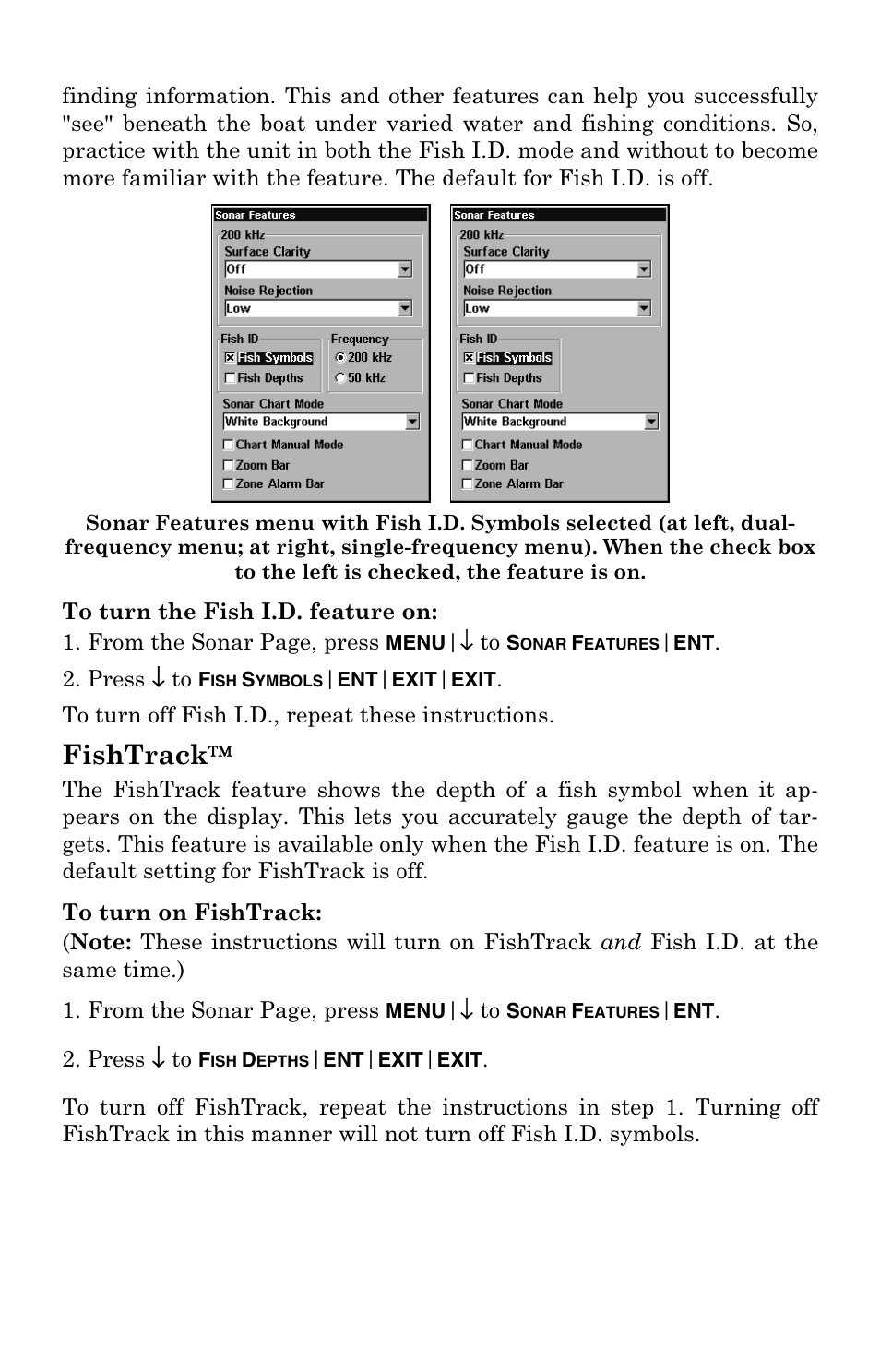 Fishtrack | Eagle Electronics FishElite User Manual | Page 73 / 204