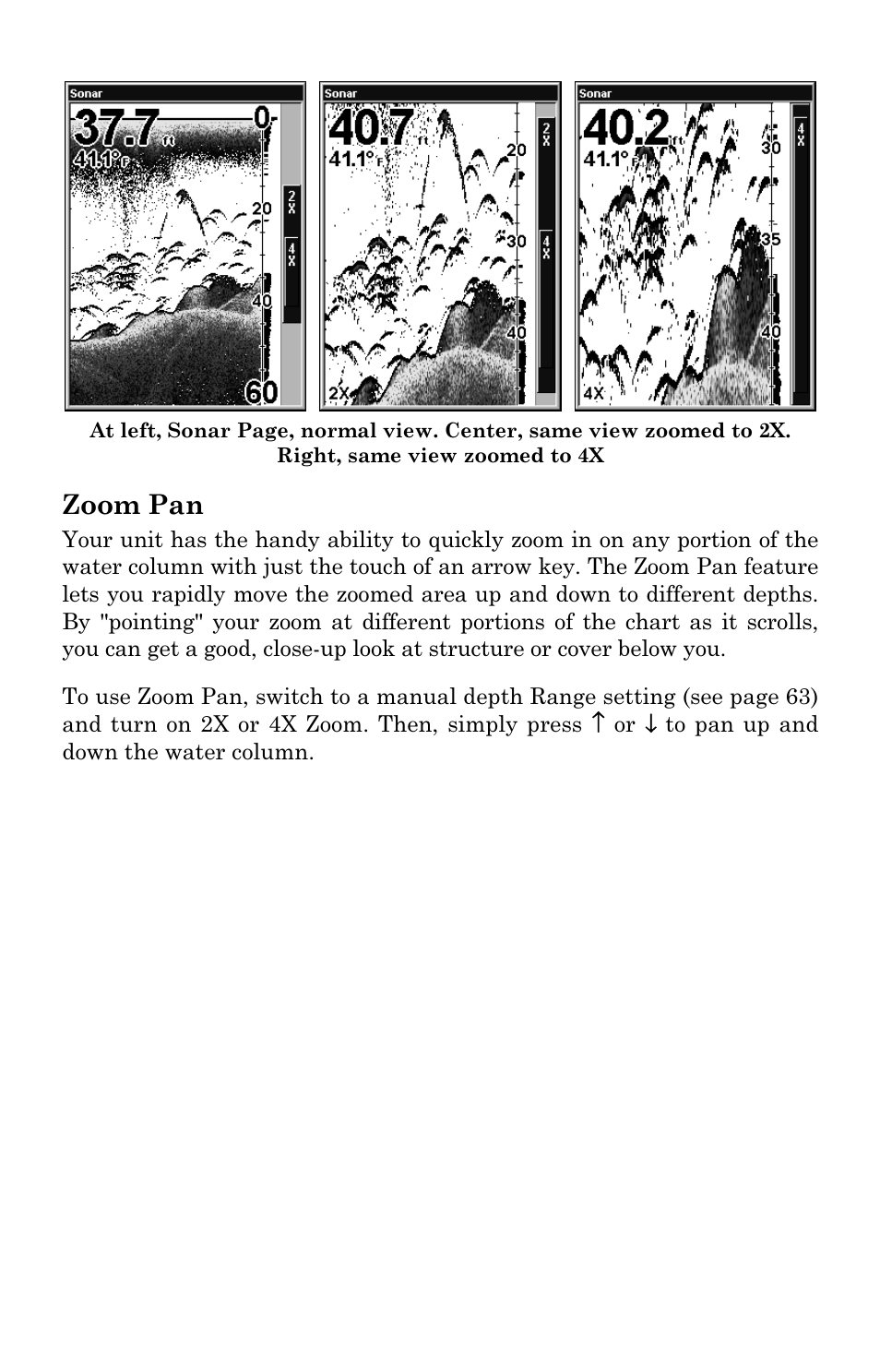 Zoom pan | Eagle Electronics FishElite User Manual | Page 94 / 204