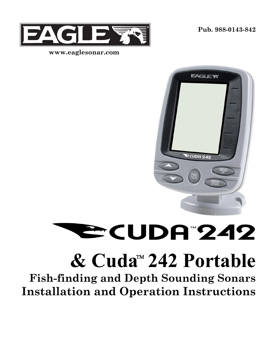 Eagle Electronics CUDA 242 User Manual | 72 pages