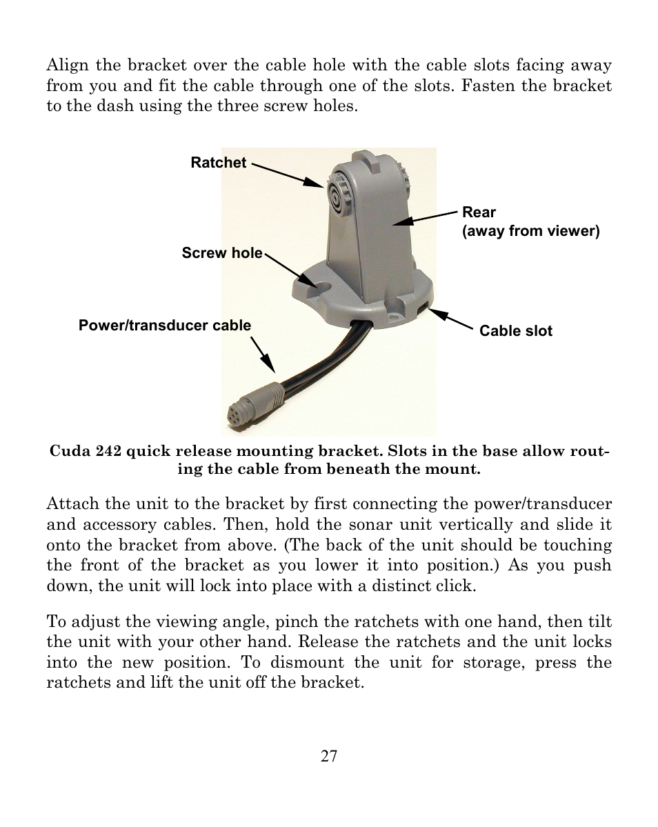 Eagle Electronics CUDA 242 User Manual | Page 31 / 72