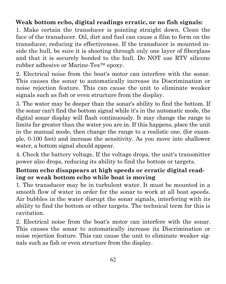 Eagle Electronics CUDA 242 User Manual | Page 66 / 72