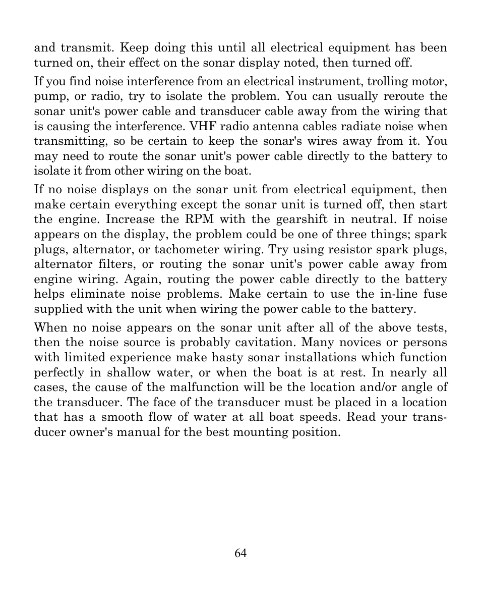 Eagle Electronics CUDA 242 User Manual | Page 68 / 72