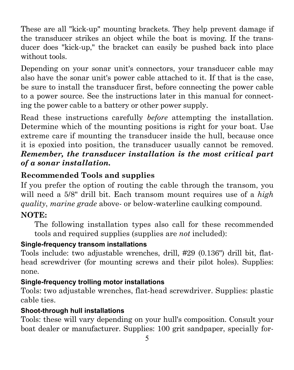 Eagle Electronics CUDA 242 User Manual | Page 9 / 72