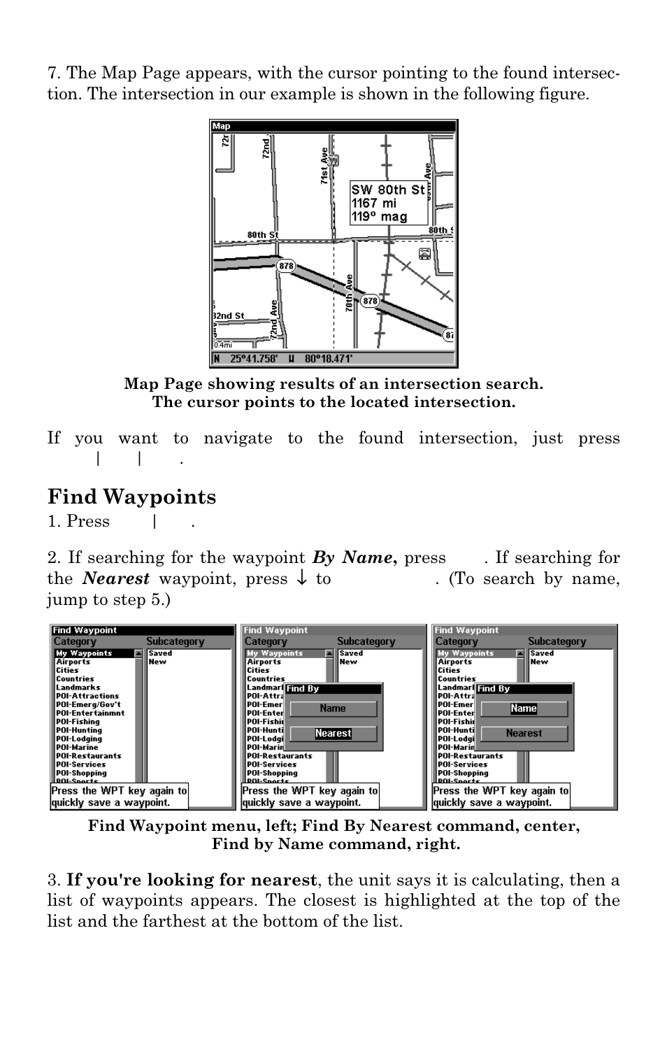 Find waypoints | Eagle Electronics IntelliMap 480 User Manual | Page 112 / 128