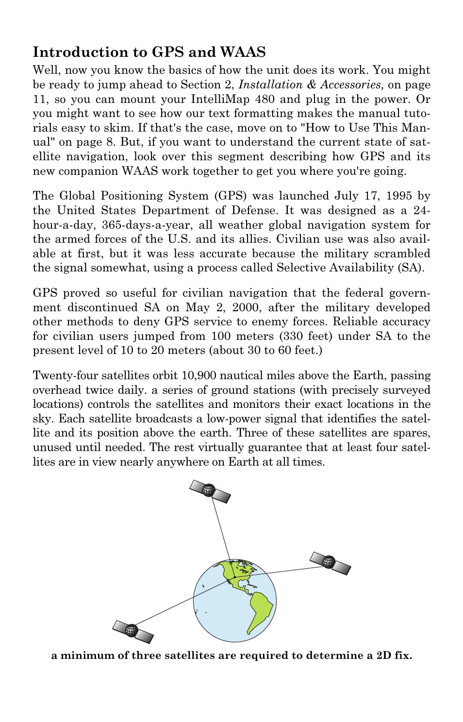 Introduction to gps and waas | Eagle Electronics IntelliMap 480 User Manual | Page 12 / 128