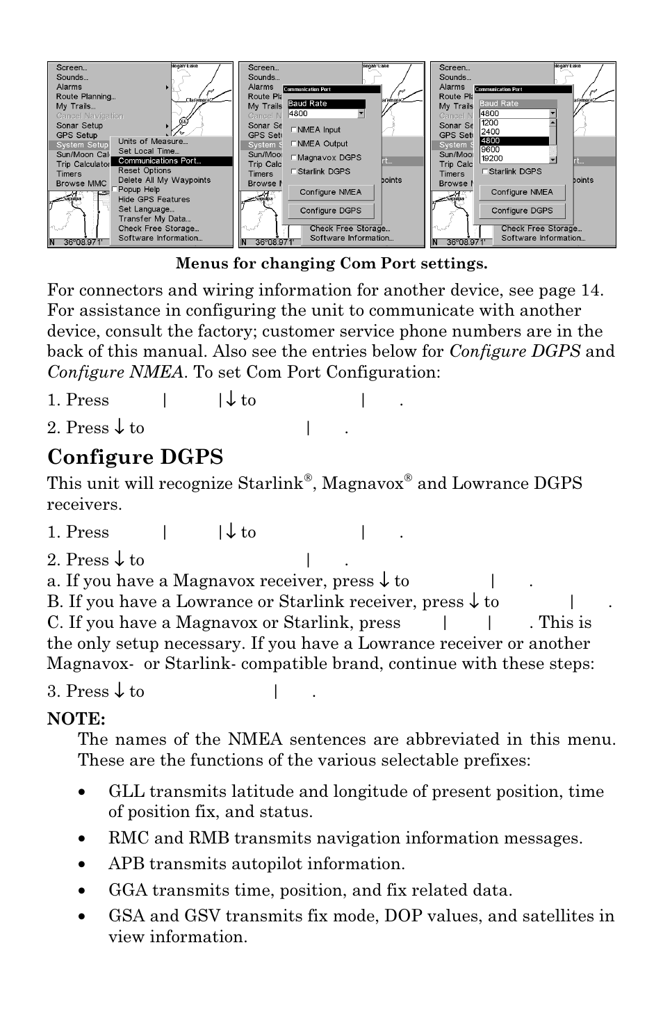 Configure dgps | Eagle Electronics IntelliMap 480 User Manual | Page 74 / 128