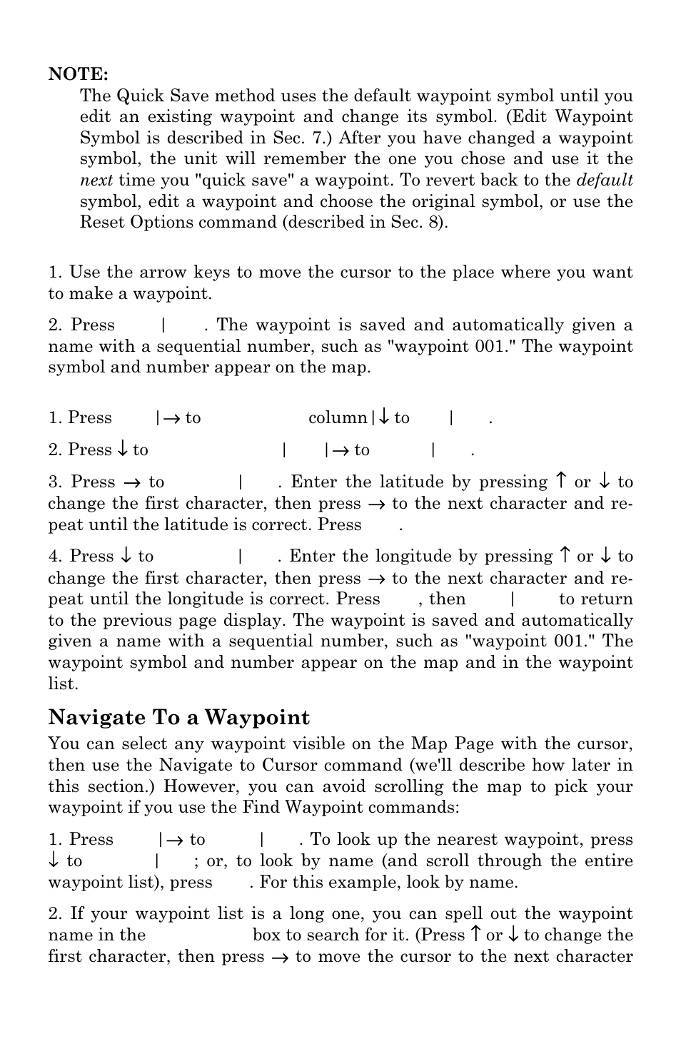 Navigate to a waypoint | Eagle Electronics FishElite User Manual | Page 117 / 200