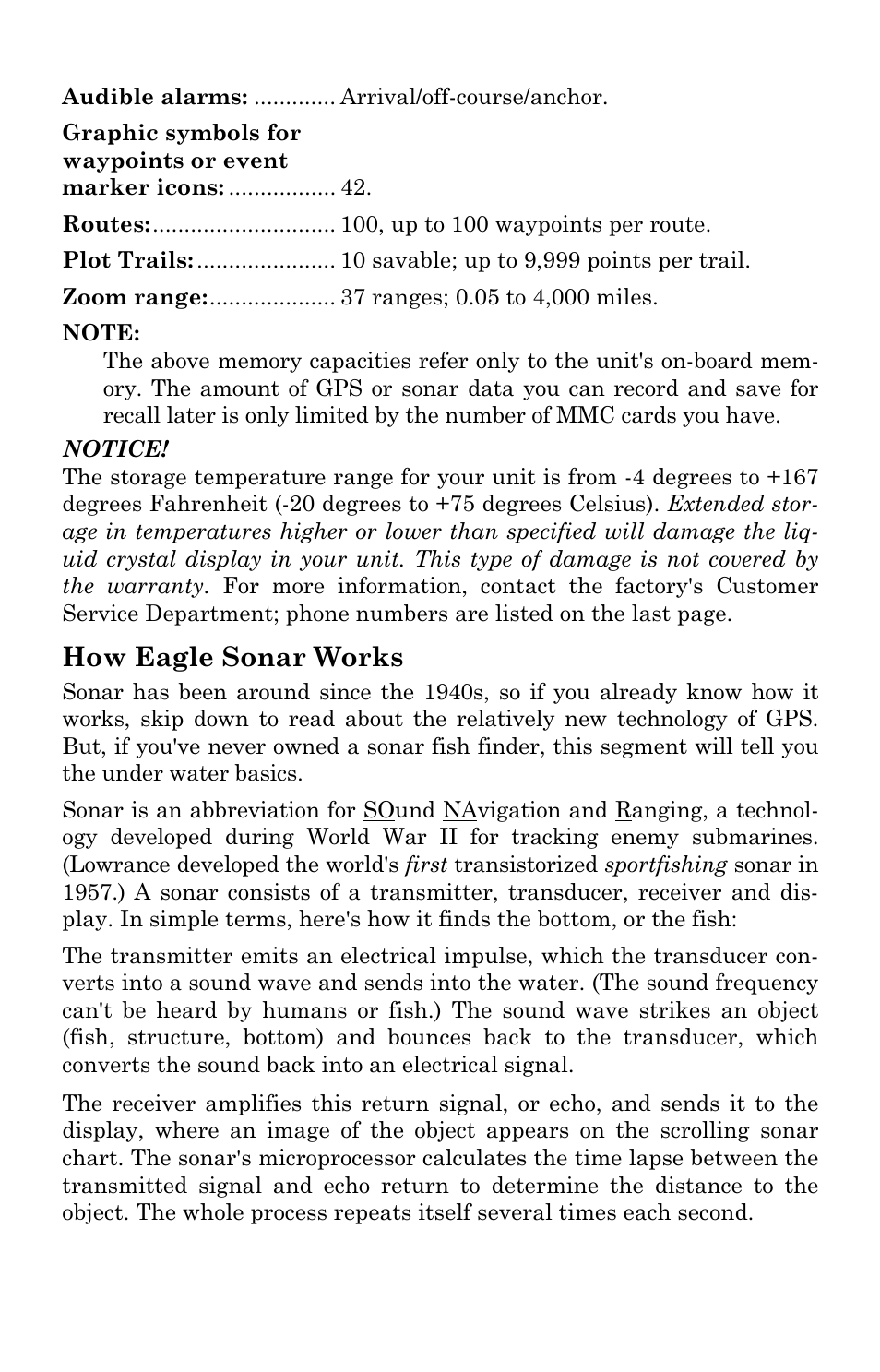 How eagle sonar works | Eagle Electronics FishElite User Manual | Page 13 / 200