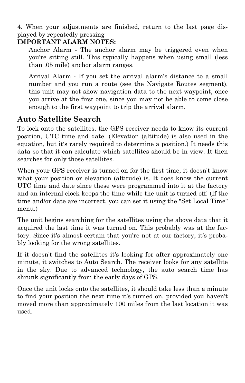 Auto satellite search | Eagle Electronics FishElite User Manual | Page 144 / 200