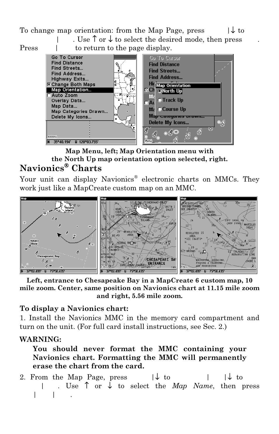 Navionics, Charts | Eagle Electronics FishElite User Manual | Page 157 / 200