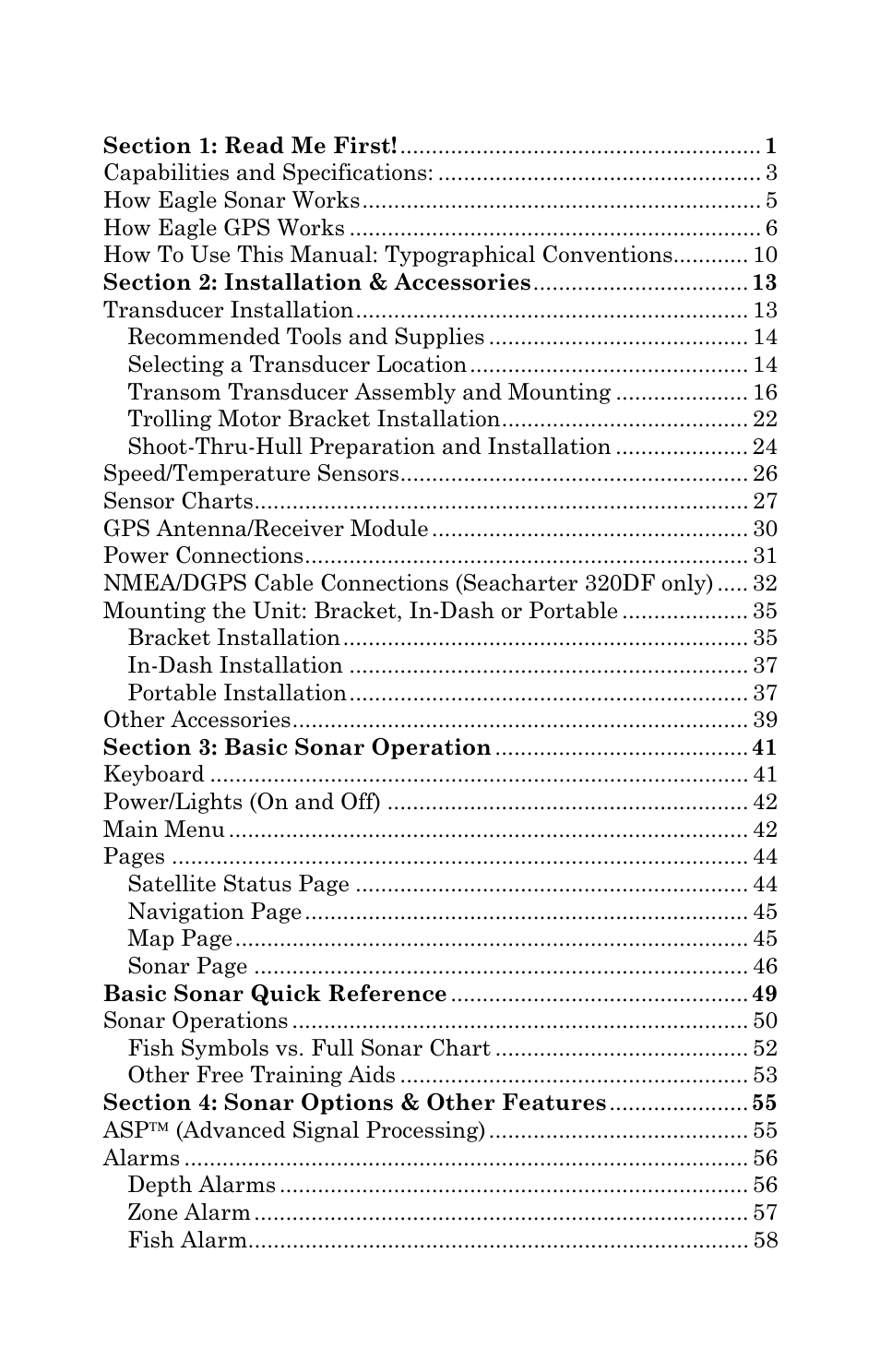 Eagle Electronics FishElite User Manual | Page 3 / 200