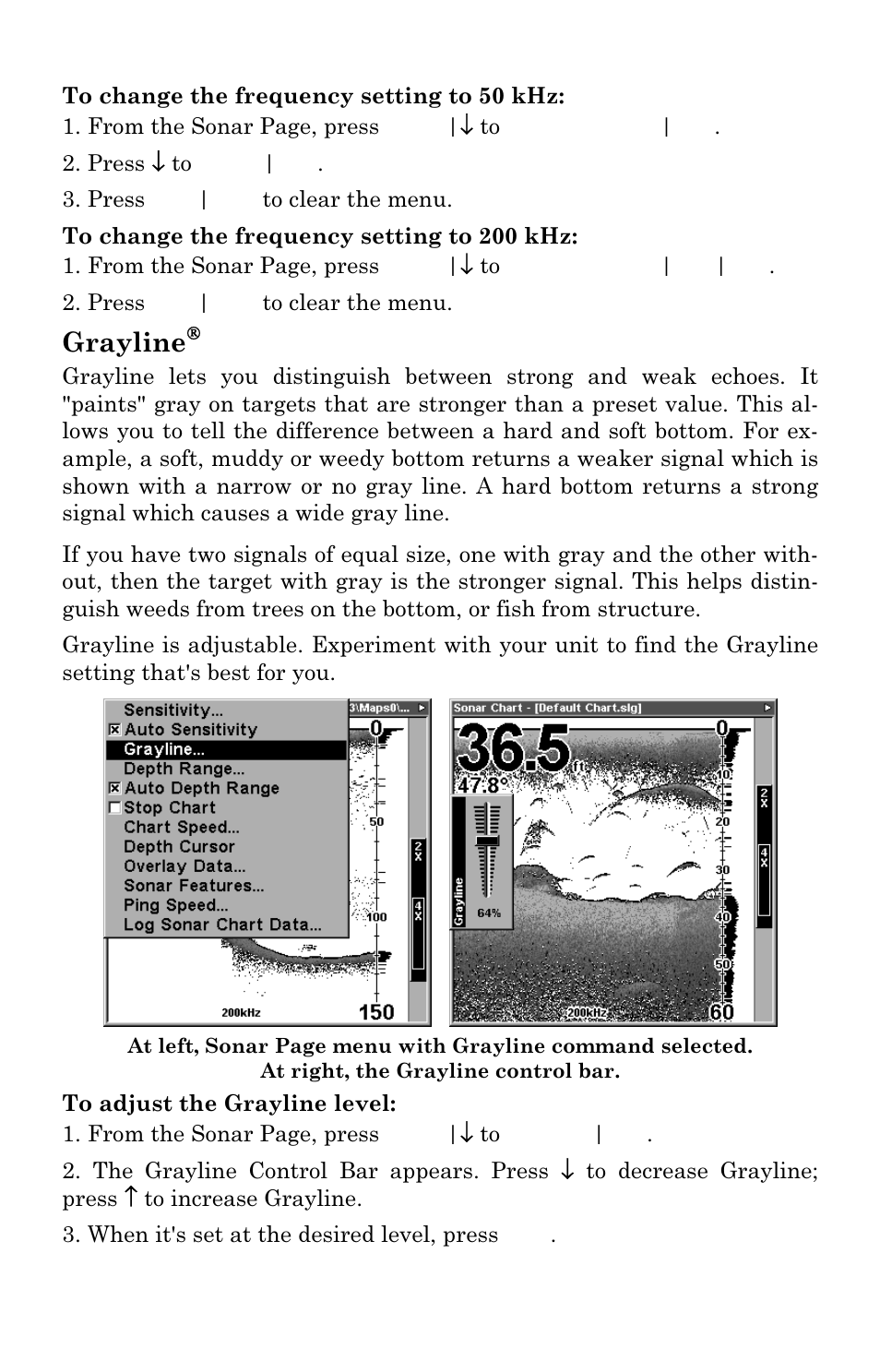 Grayline | Eagle Electronics FishElite User Manual | Page 75 / 200