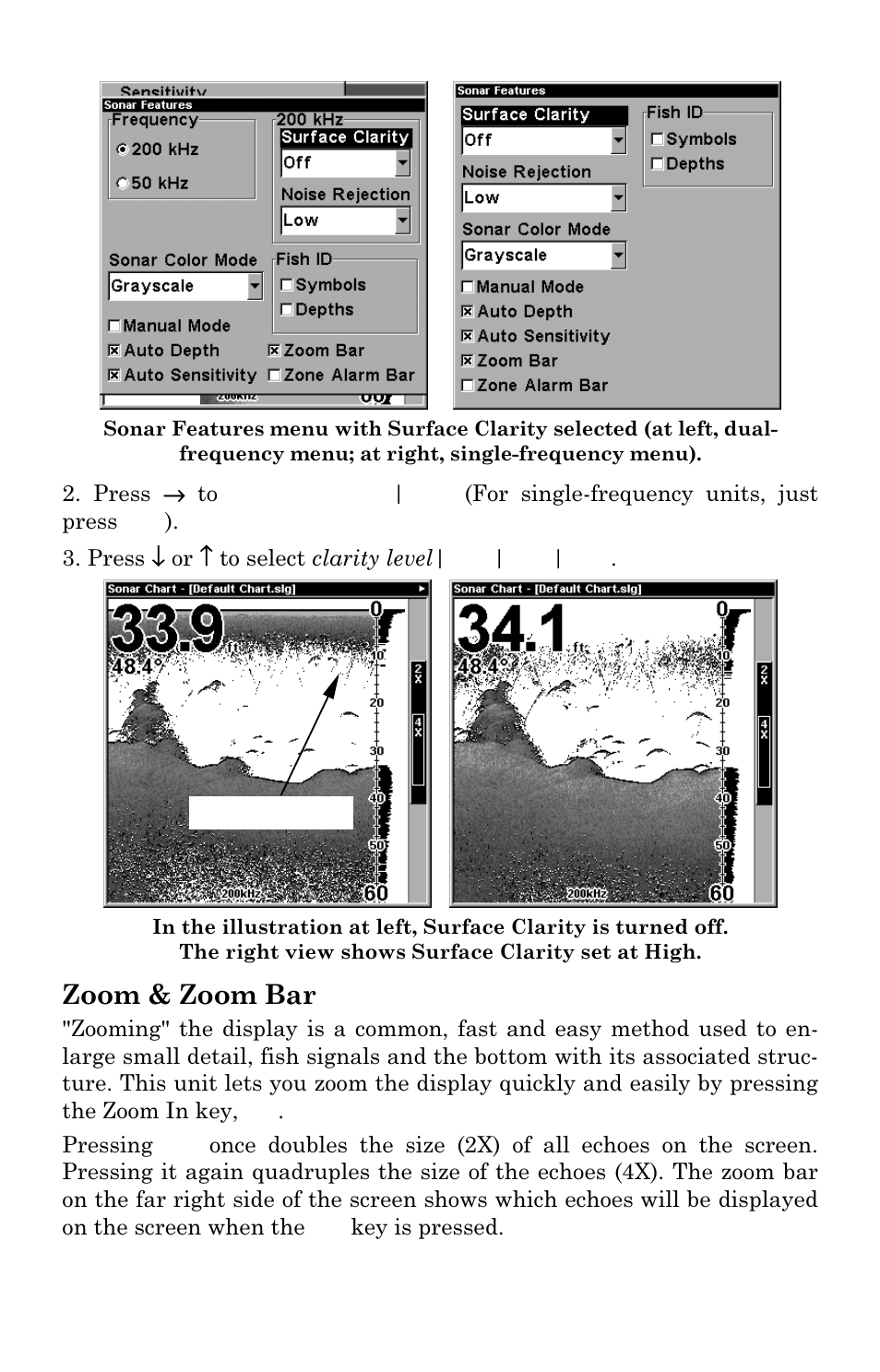 Zoom & zoom bar | Eagle Electronics FishElite User Manual | Page 93 / 200