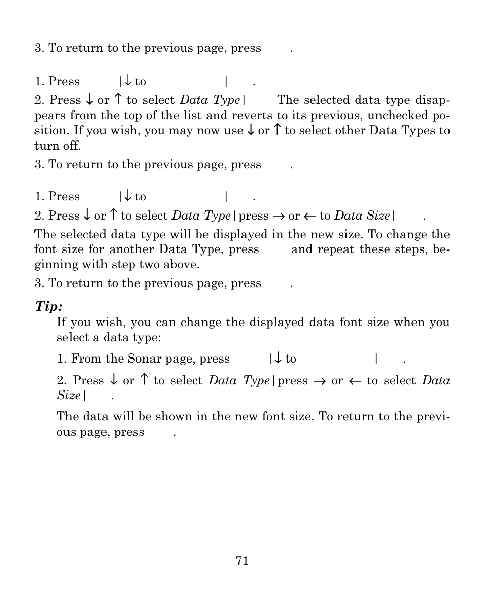 Eagle Electronics FISHMARK 640C User Manual | Page 77 / 108
