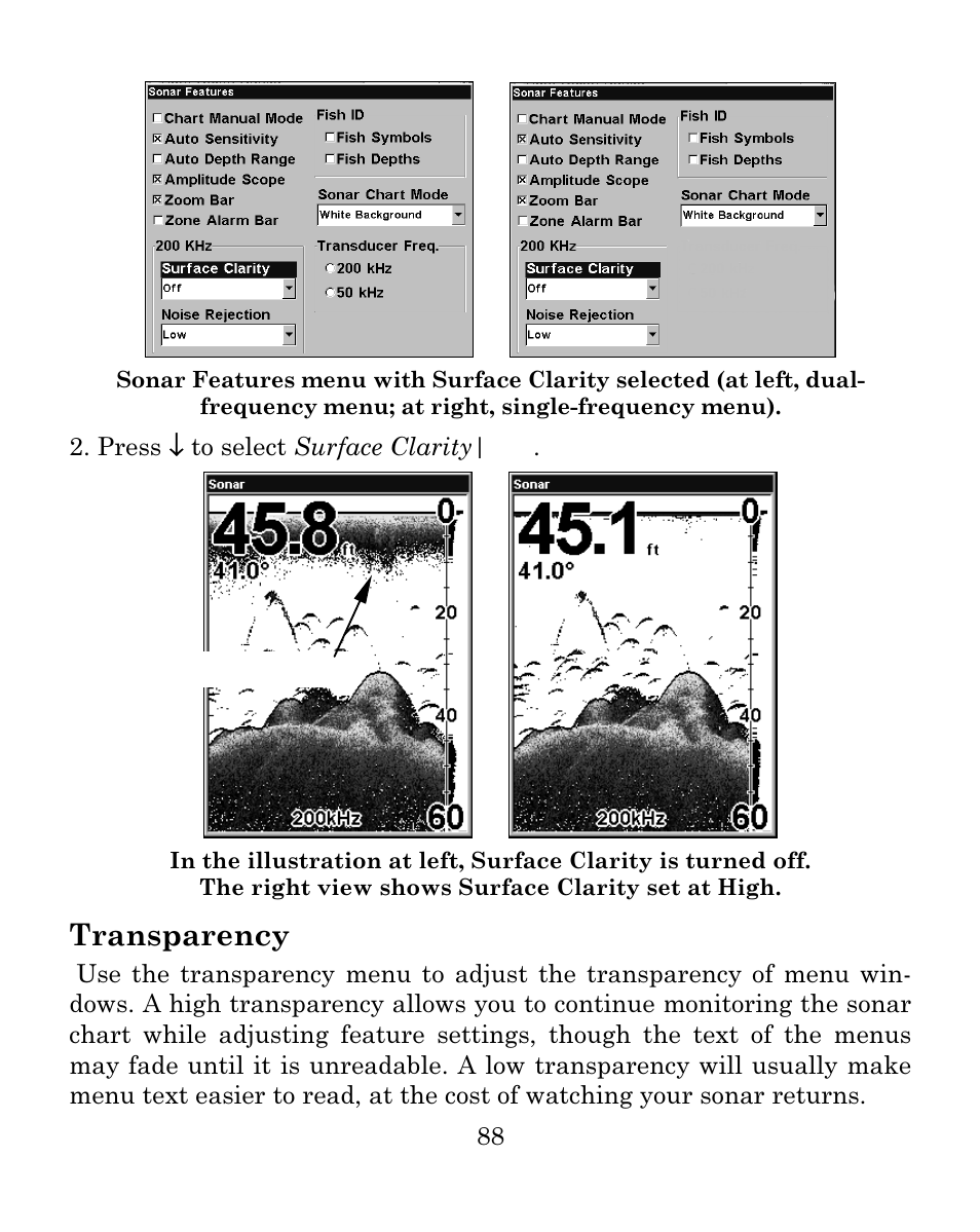 Transparency | Eagle Electronics FISHMARK 640C User Manual | Page 94 / 108