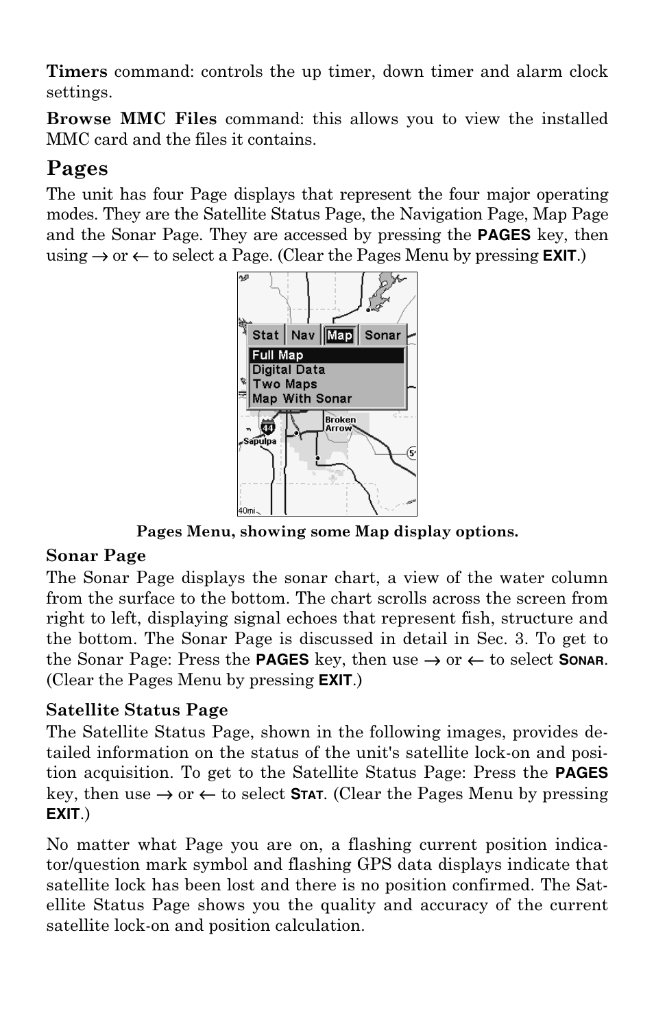 Pages | Eagle Electronics 500C User Manual | Page 102 / 204