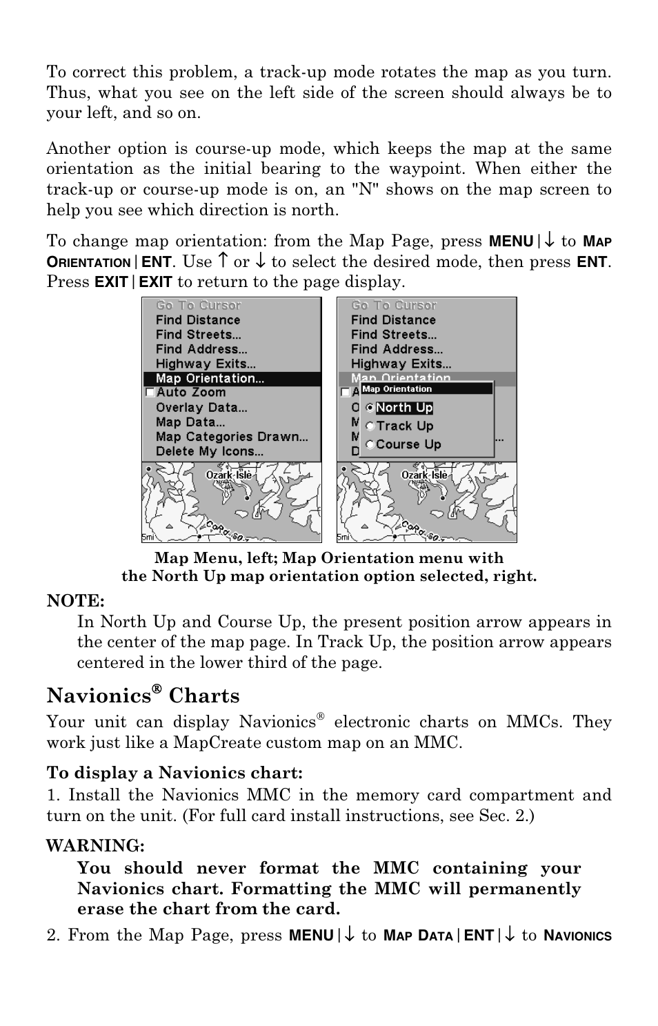 Navionics, Charts | Eagle Electronics 500C User Manual | Page 160 / 204