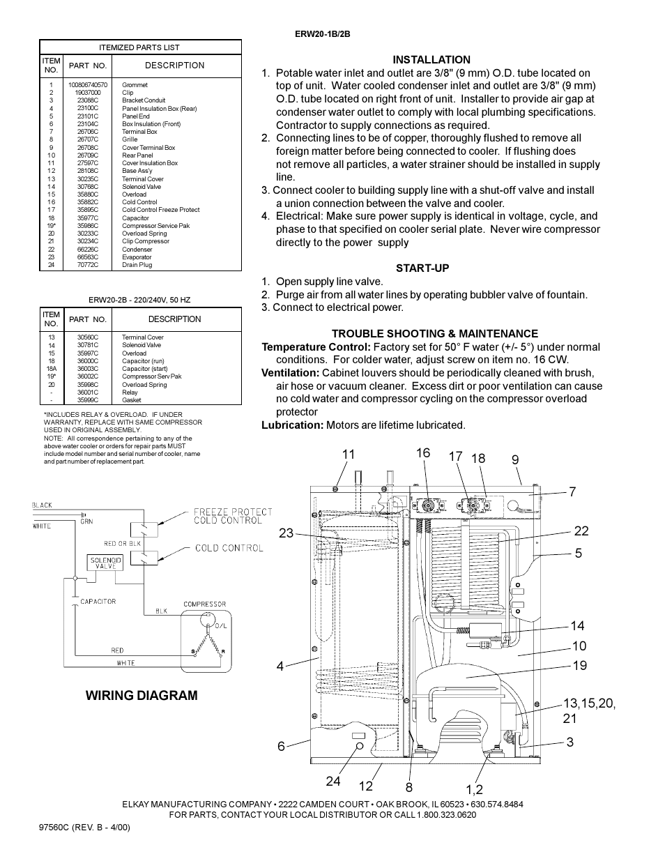 Elkay ERW20-2B User Manual | Page 2 / 2
