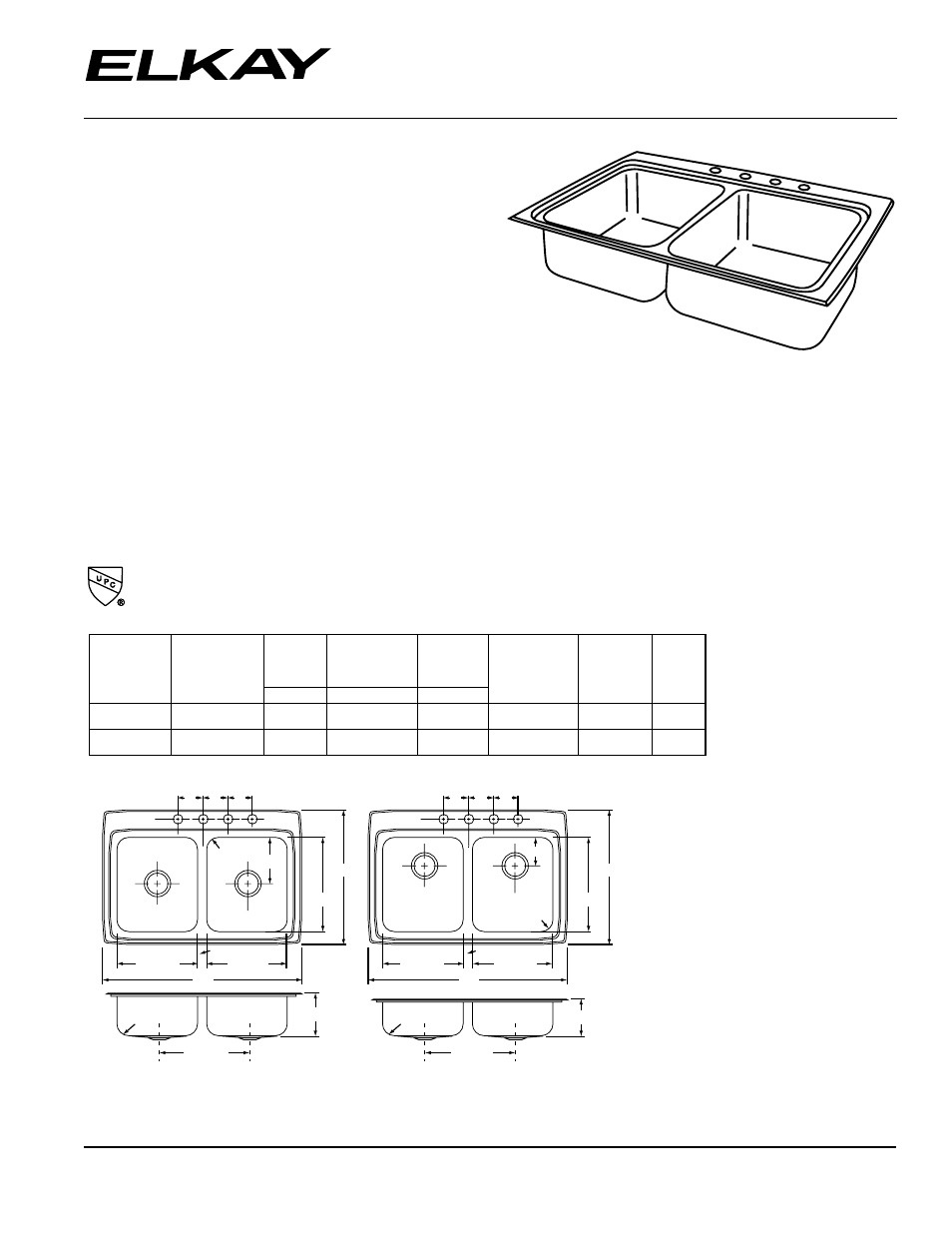 Elkay LRAD3322 User Manual | 2 pages