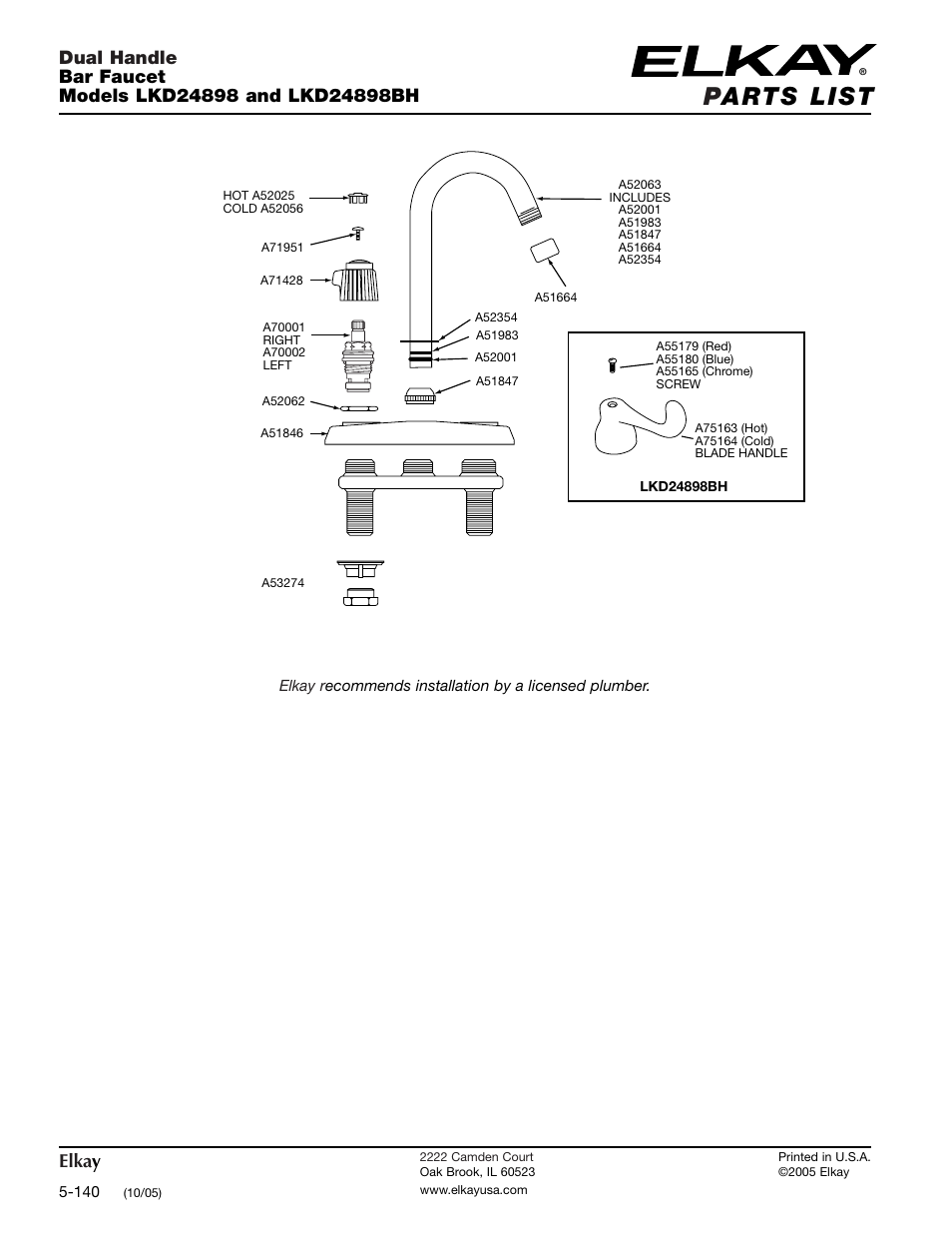 Elkay LKD24898 User Manual | Page 2 / 2