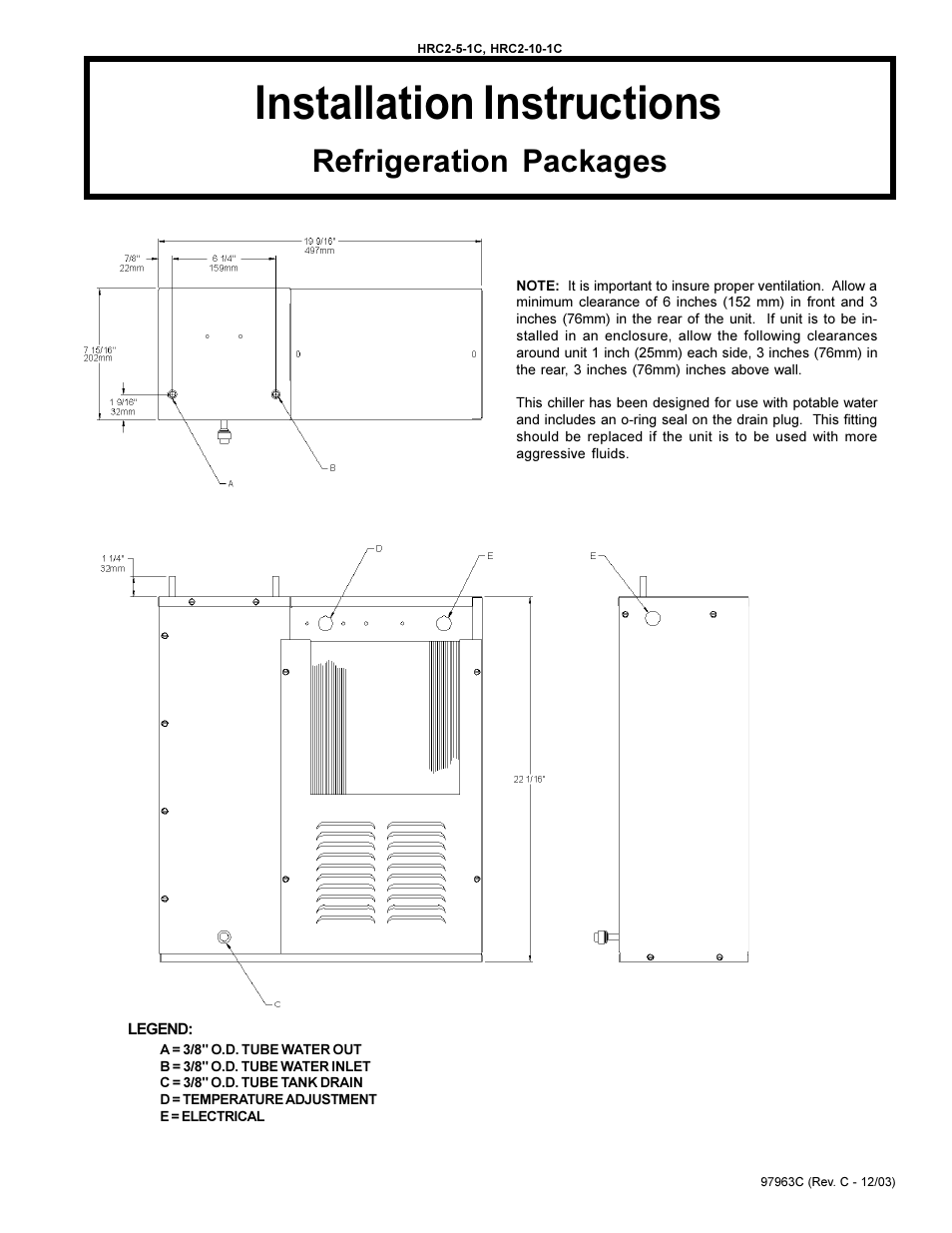 Elkay HRC2-5-1C User Manual | 2 pages