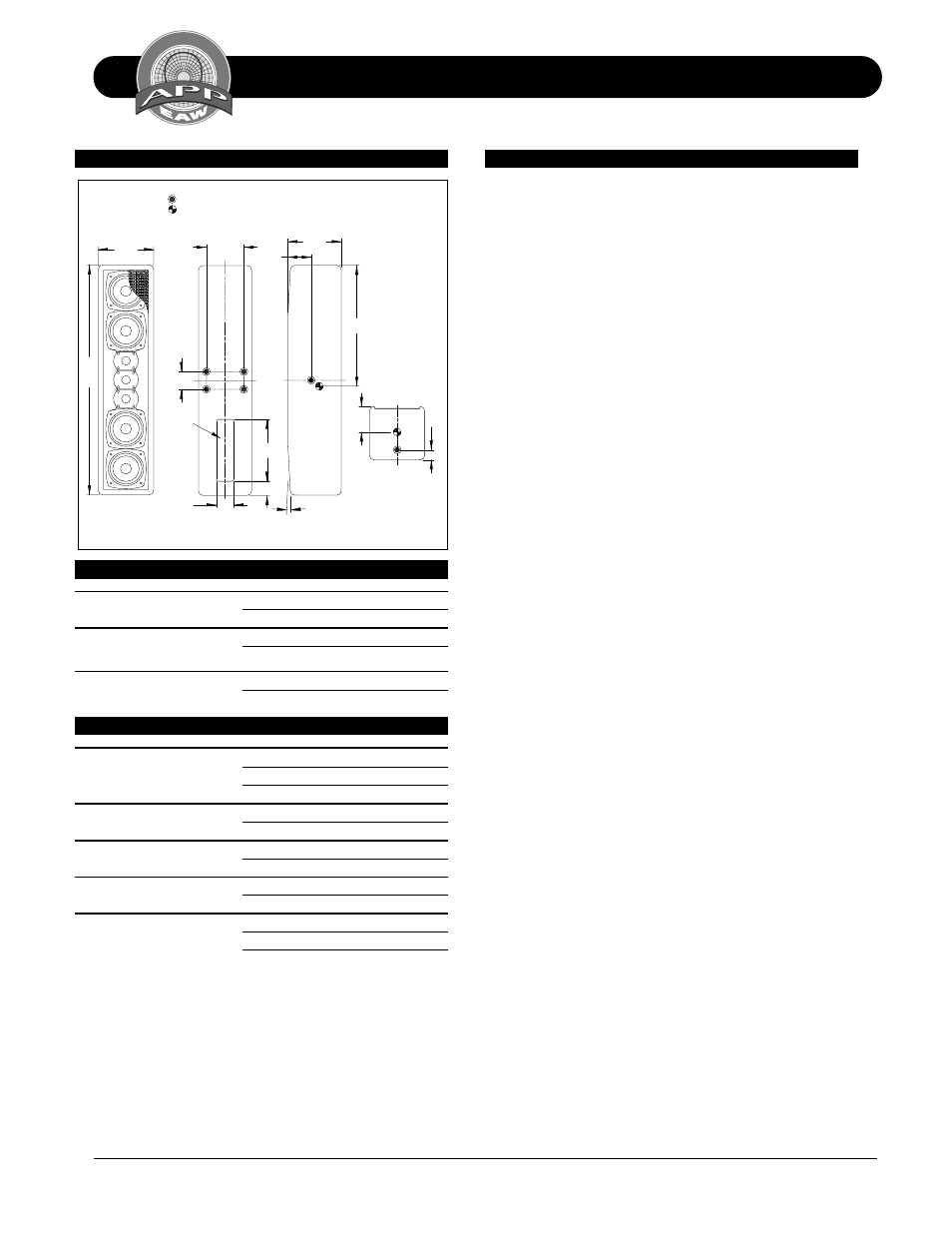 Technical specifications ls432, Ls432, Dimensional drawings | EAW LS432 User Manual | Page 2 / 20