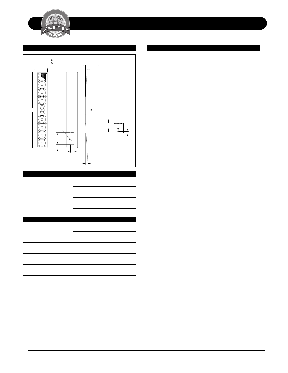 Technical specifications ls832, Ls832, Dimensional drawings | EAW LS832 User Manual | Page 2 / 20