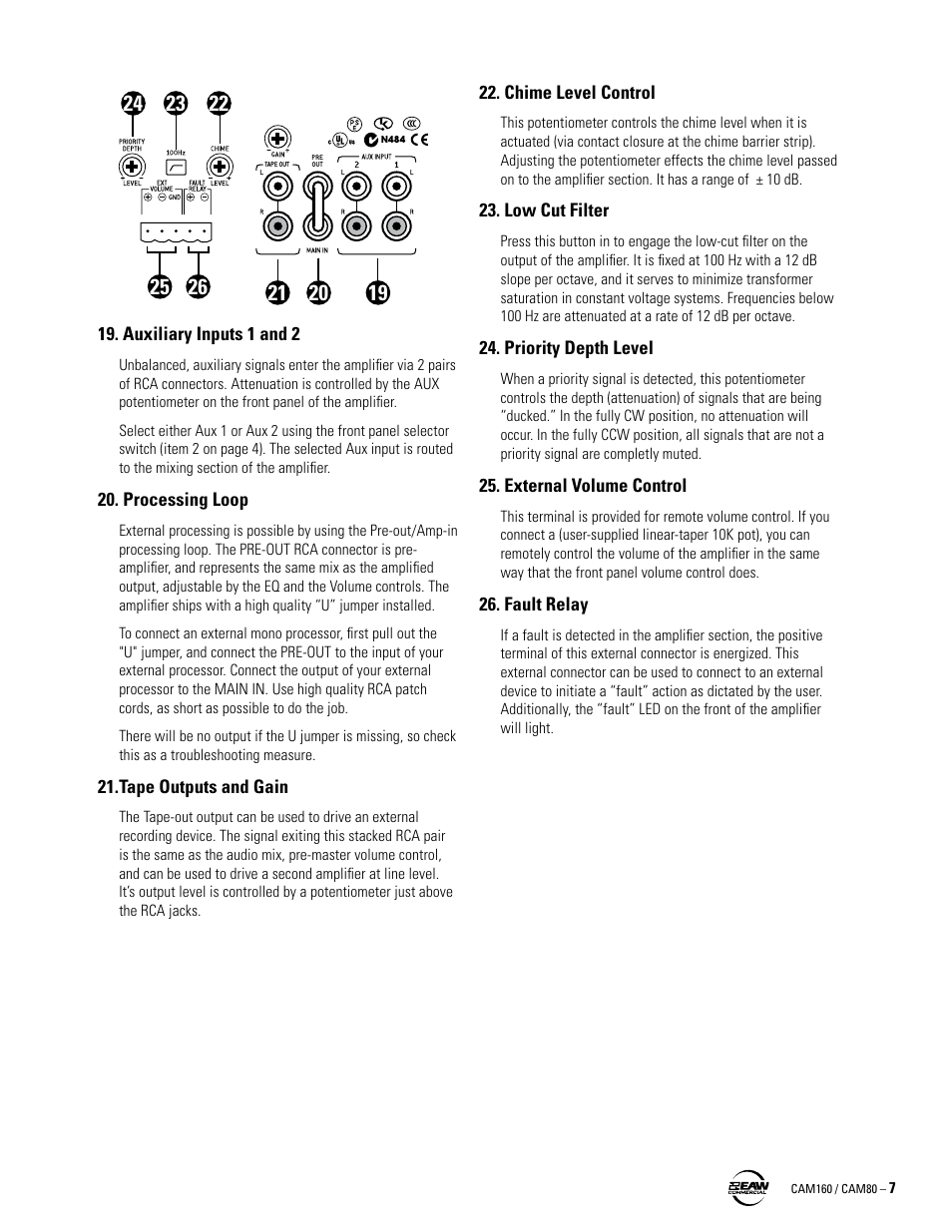 EAW CAM160 User Manual | Page 7 / 16