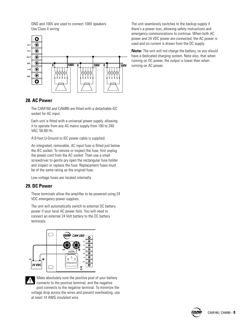 EAW CAM160 User Manual | Page 9 / 16