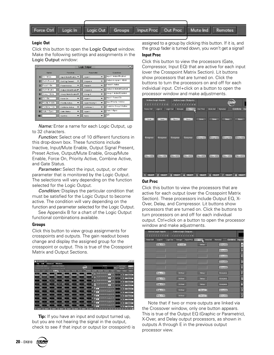 EAW DX810 User Manual | Page 20 / 36