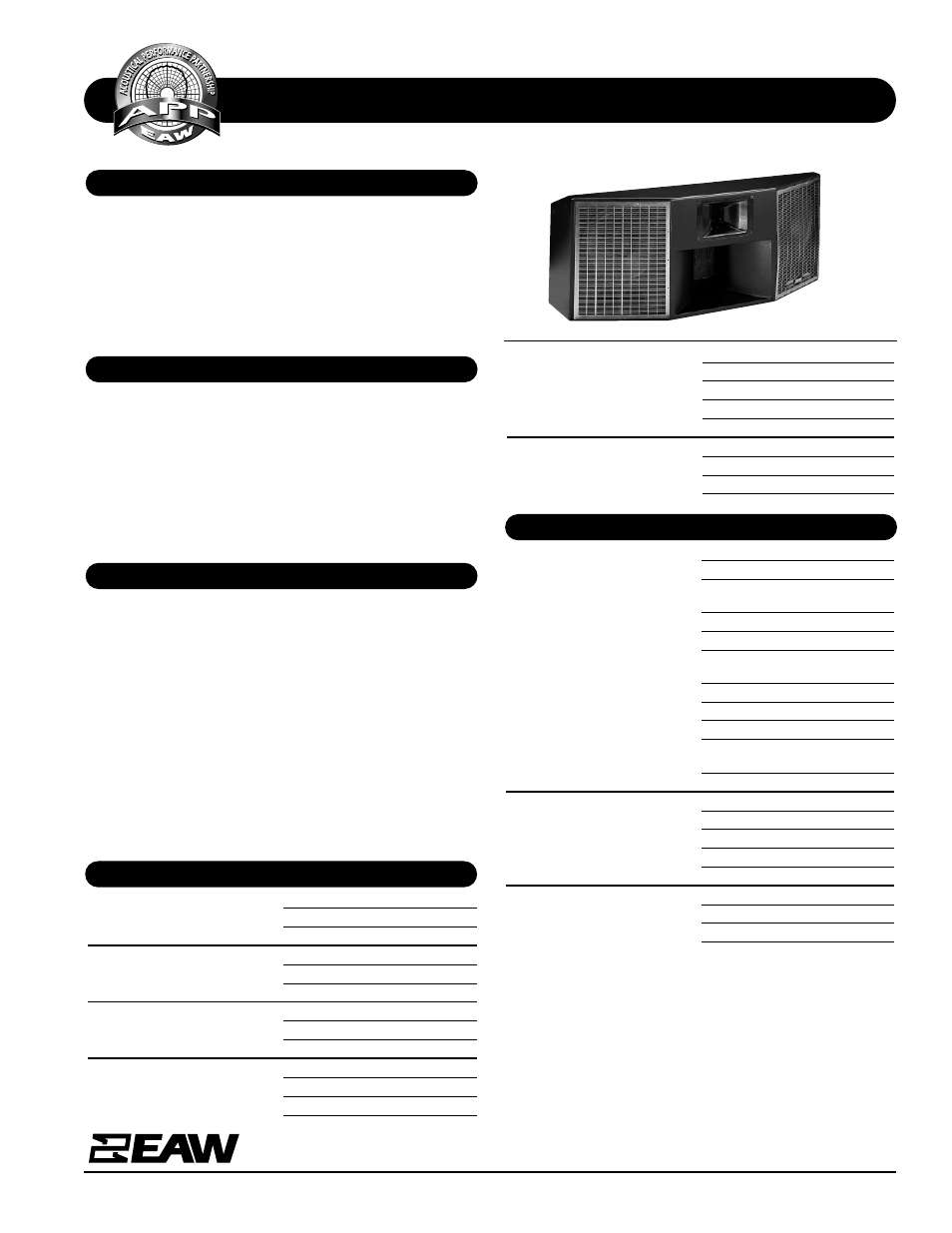 EAW DC2 User Manual | 2 pages