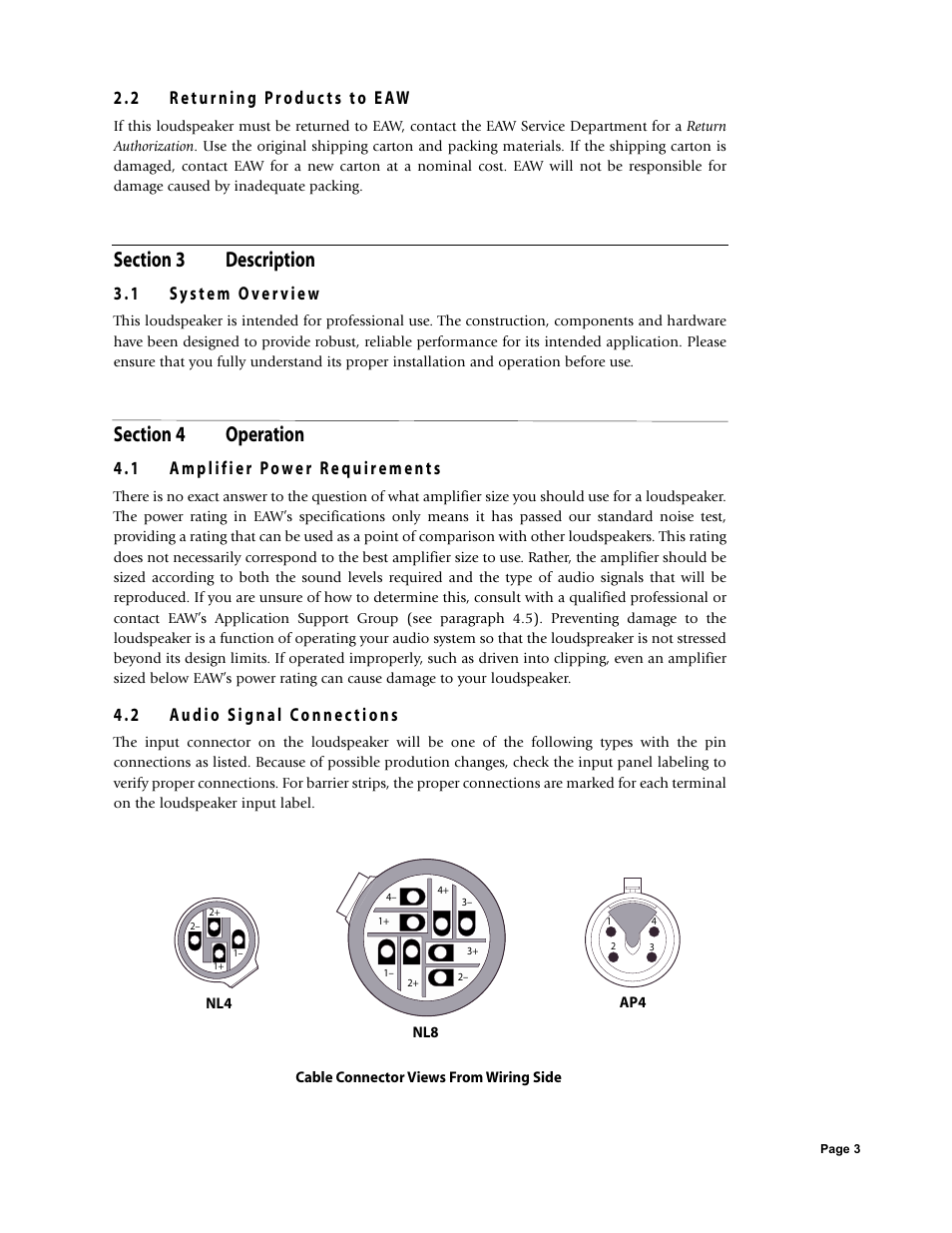 EAW 425017 User Manual | Page 3 / 8