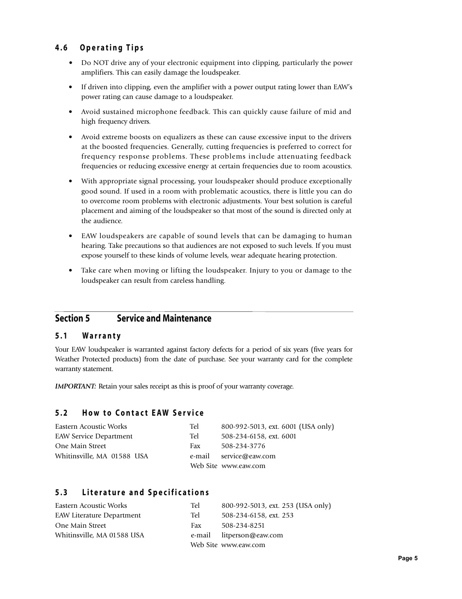 EAW 425017 User Manual | Page 5 / 8