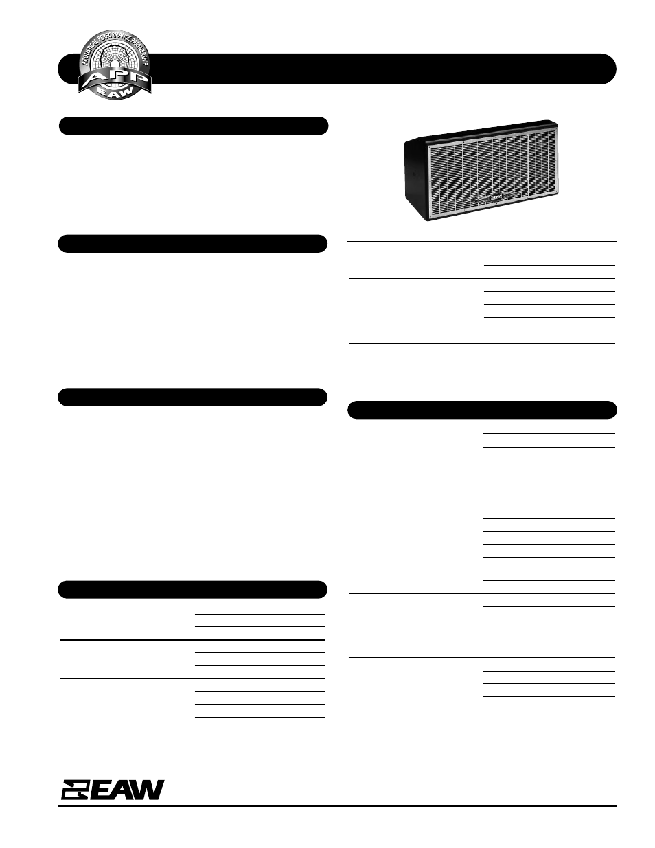 EAW DC4 User Manual | 2 pages