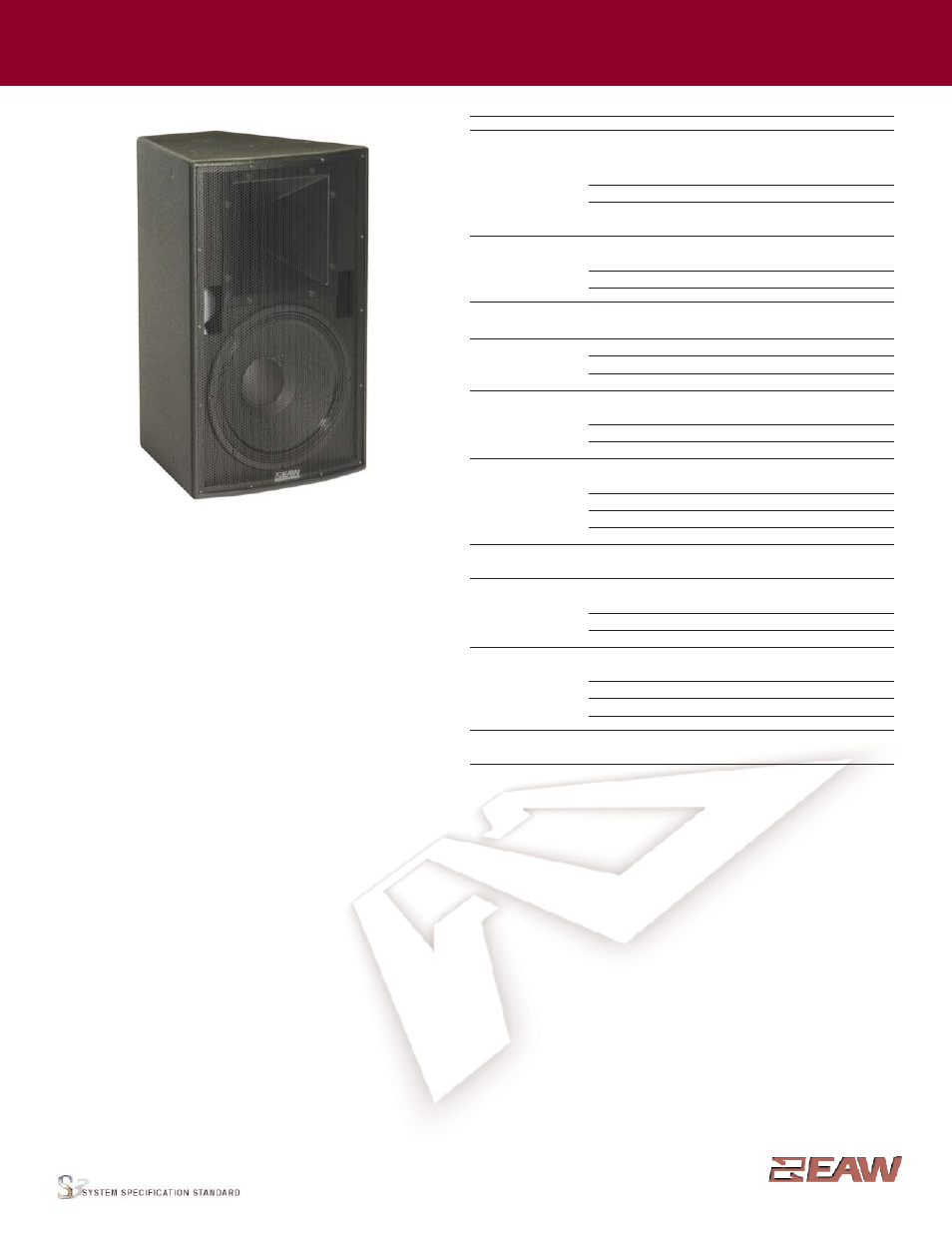 EAW MK5394 User Manual | 2 pages