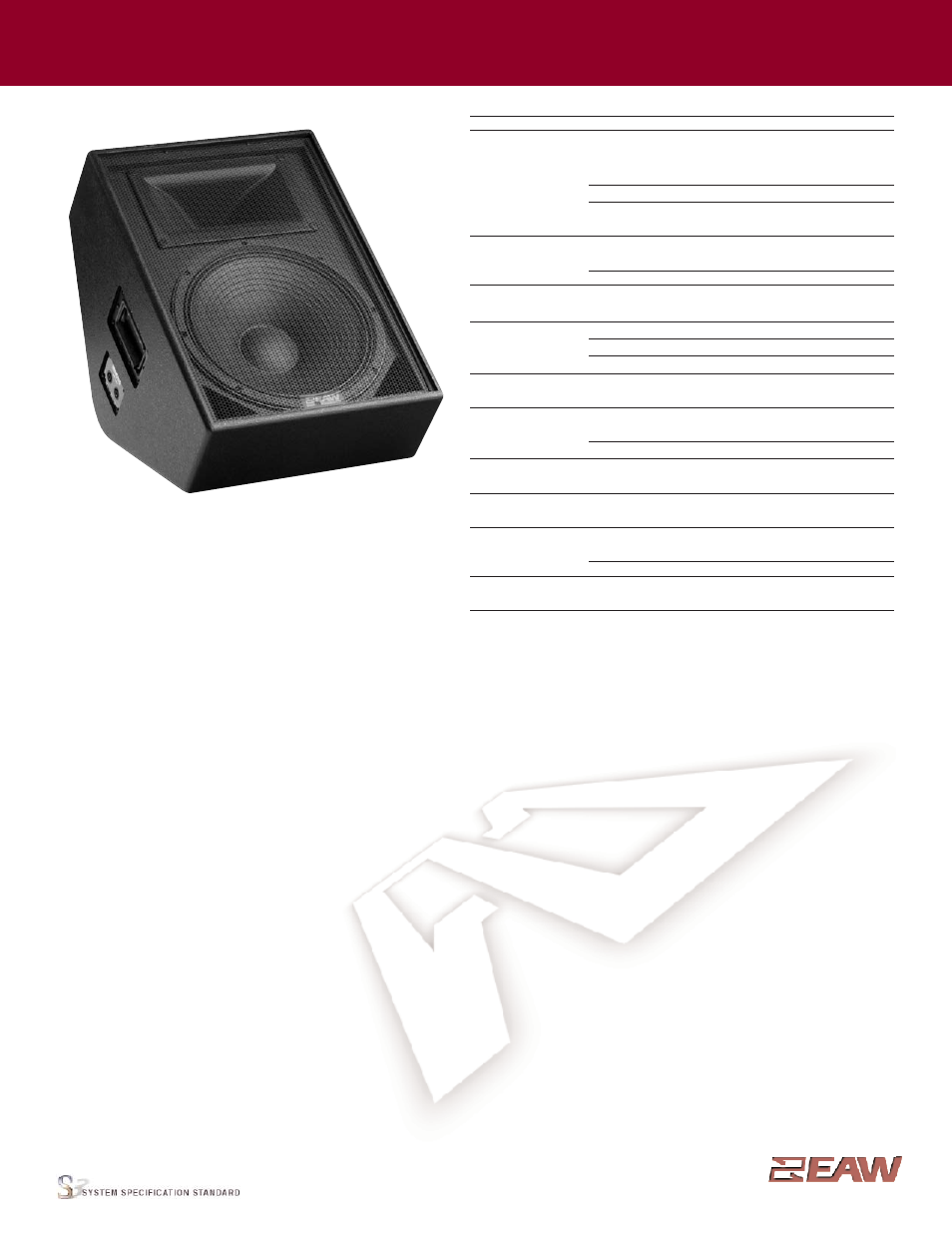 EAW SM159zi User Manual | 6 pages