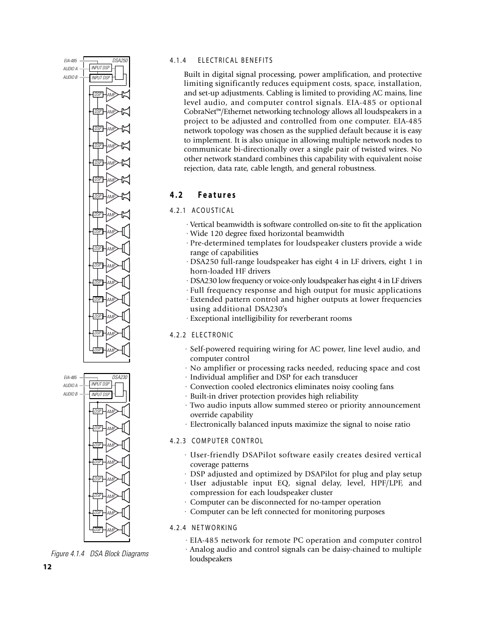 Figure 4.1.4 dsa block diagrams | EAW D S A 2 3 0 User Manual | Page 12 / 44