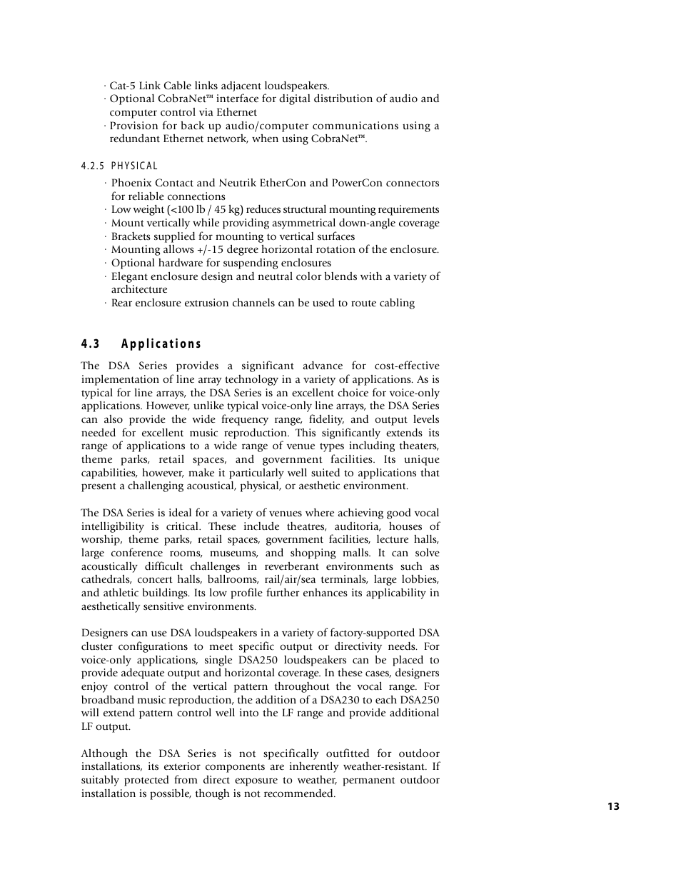 EAW D S A 2 3 0 User Manual | Page 13 / 44