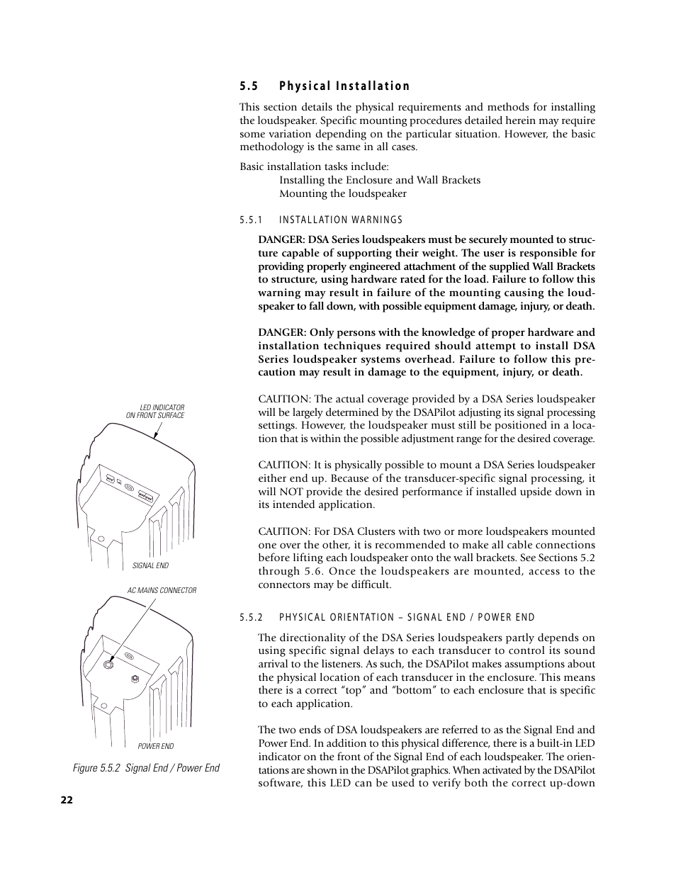 EAW D S A 2 3 0 User Manual | Page 22 / 44