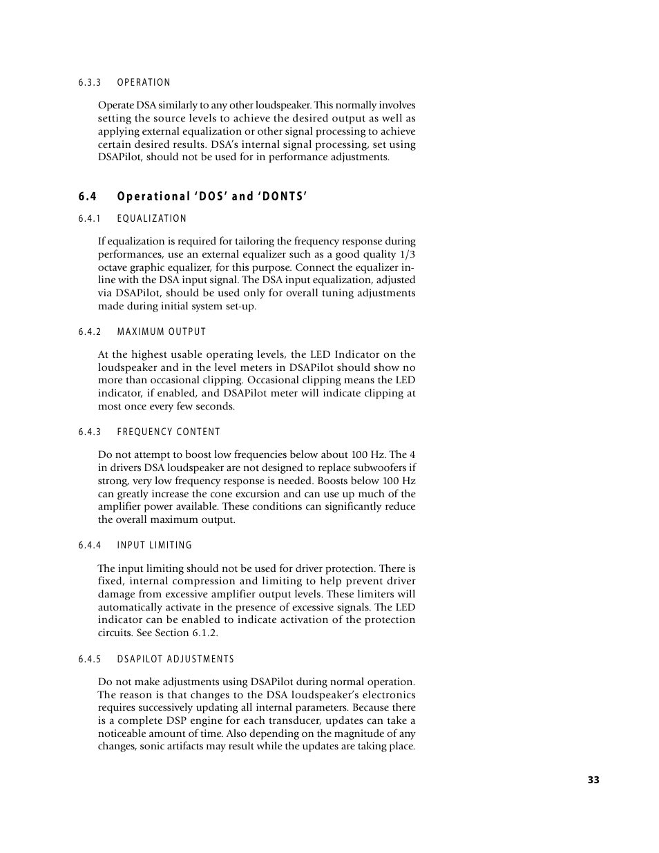 EAW D S A 2 3 0 User Manual | Page 33 / 44