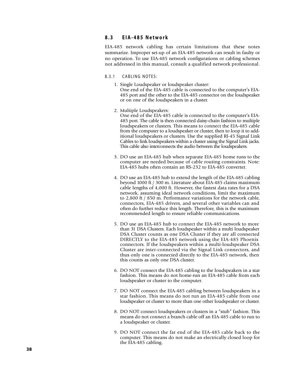 EAW D S A 2 3 0 User Manual | Page 38 / 44
