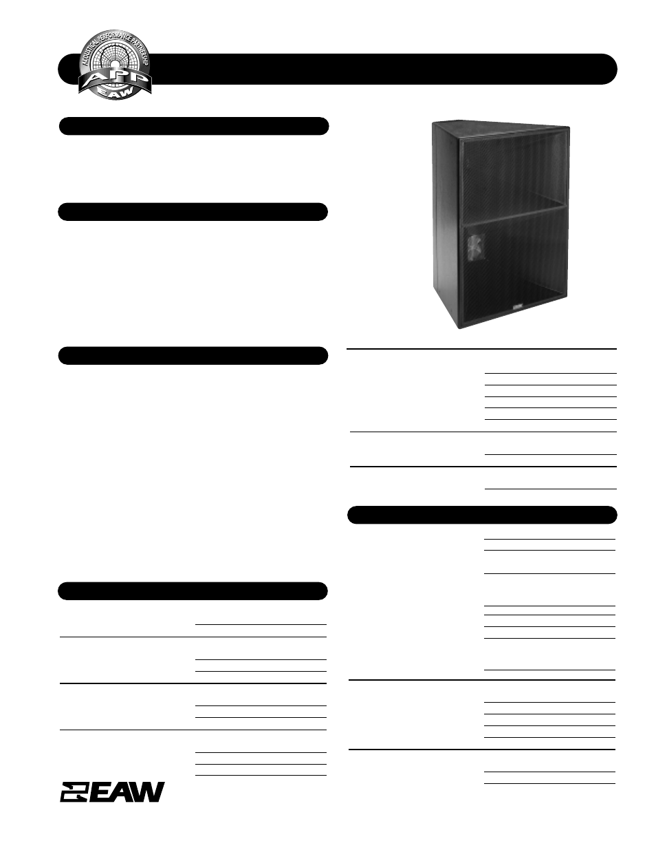 EAW MQ1394e User Manual | 2 pages