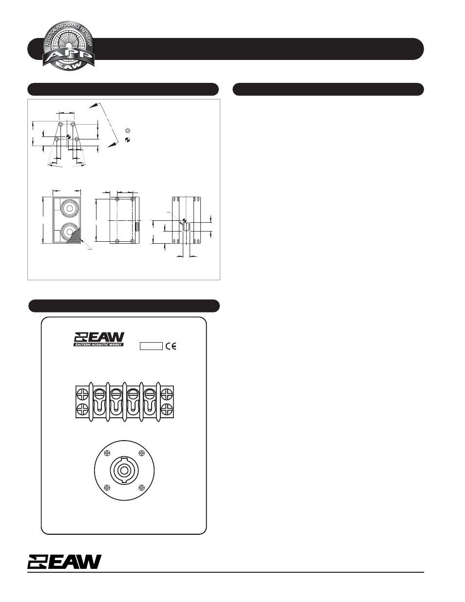 Specifications mq1215, Mq1215 | EAW MQ1215 User Manual | Page 2 / 2