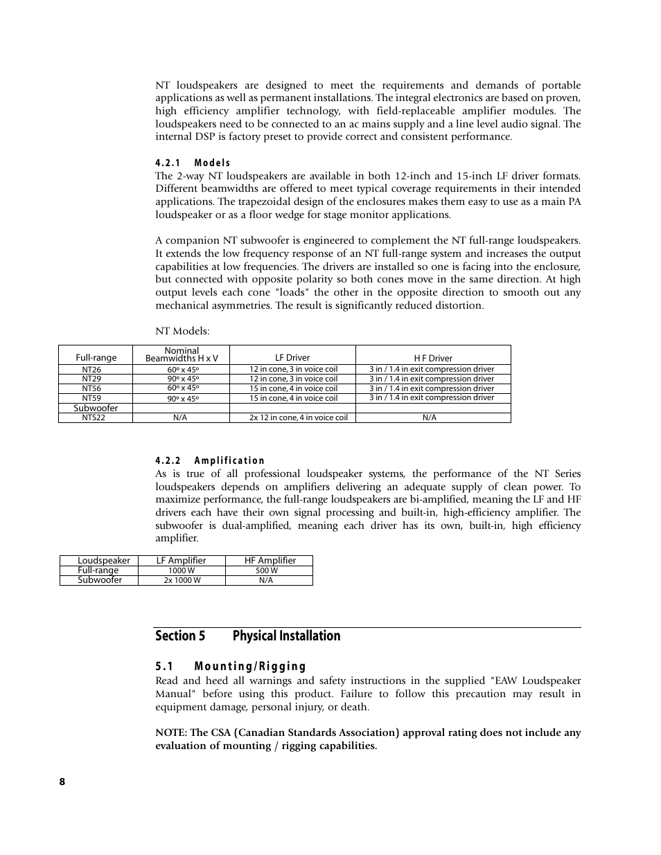 EAW NT59 User Manual | Page 12 / 32