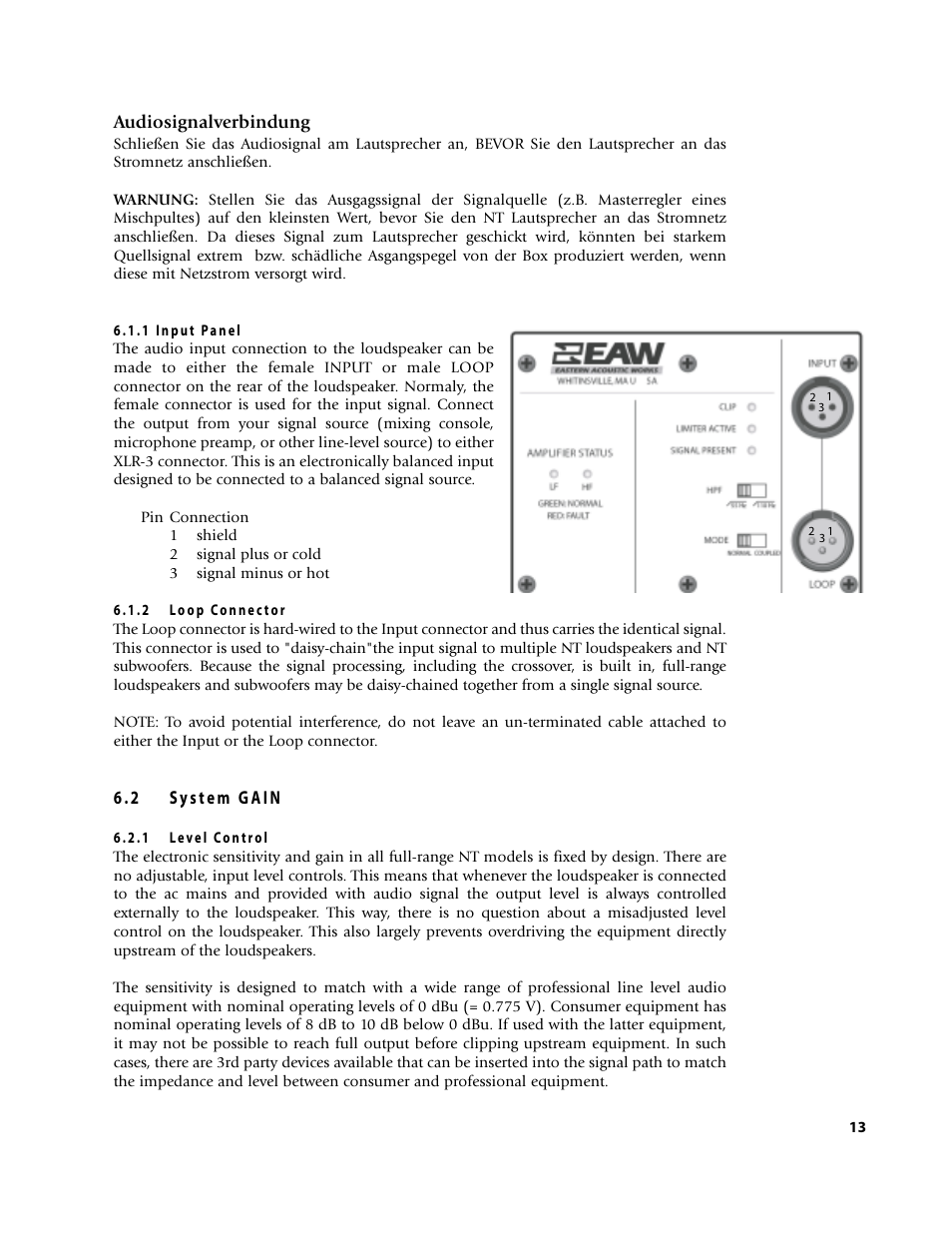 EAW NT59 User Manual | Page 17 / 32
