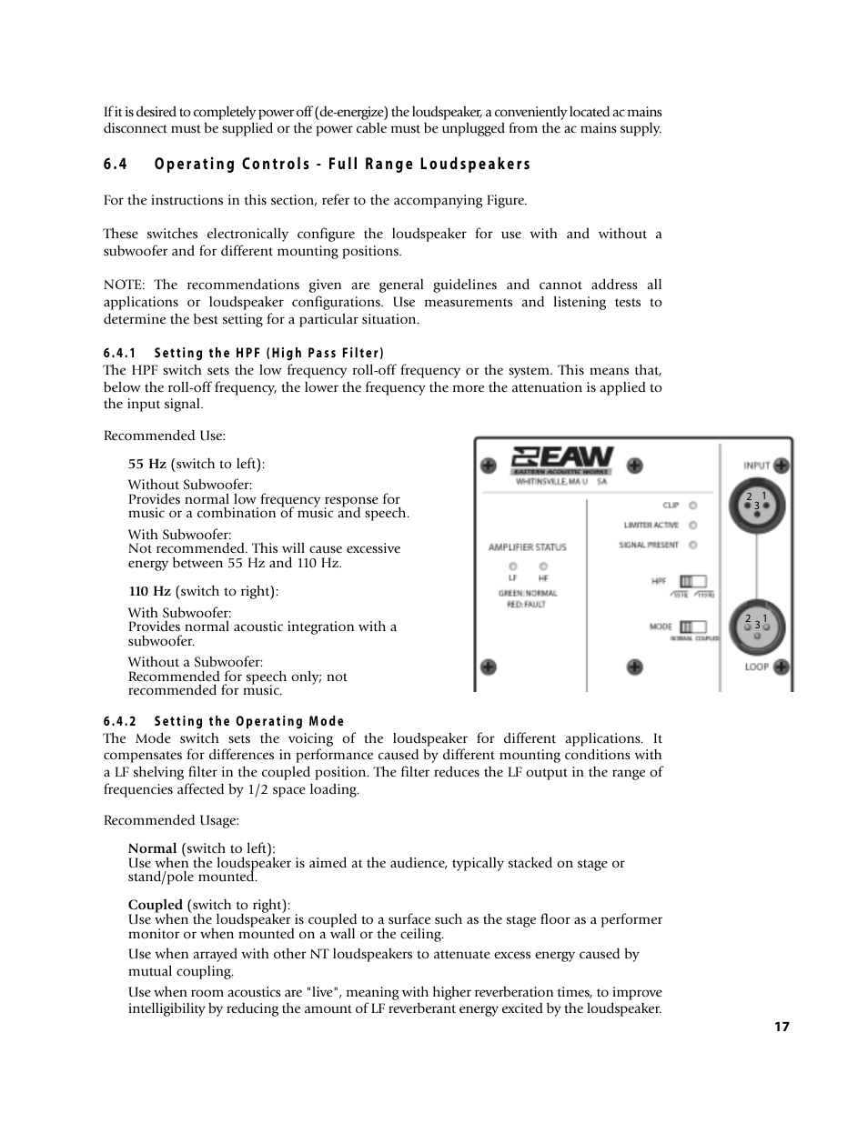 EAW NT59 User Manual | Page 21 / 32