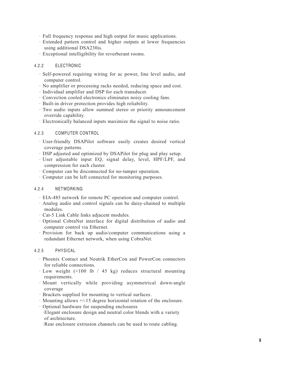 EAW DSA250i User Manual | Page 13 / 52